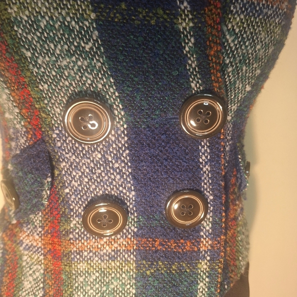 CAbi Wool Blend Tweed Double Breasted Vest SZ XS - Picture 5 of 11